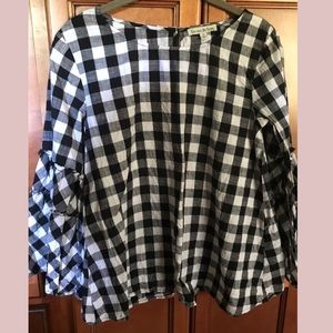 black checkered top